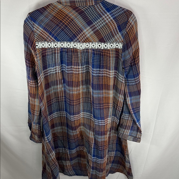 HOLDING HORSES Plaid shirt dress S - Picture 6 of 6